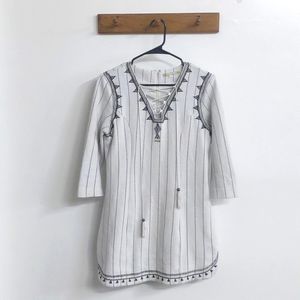 Gianni Bini (Dillards) Striped Tianna Mini 3/4 Sleeve Dress Size Medium